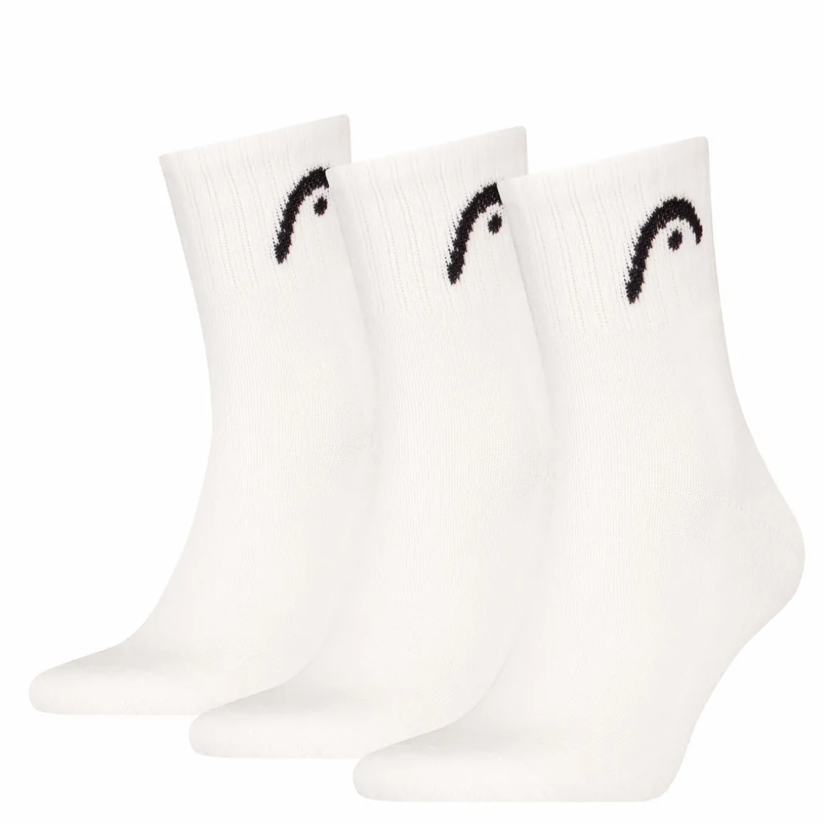 Head Tennis Club Socks Short Crew 39-42 3er weiß