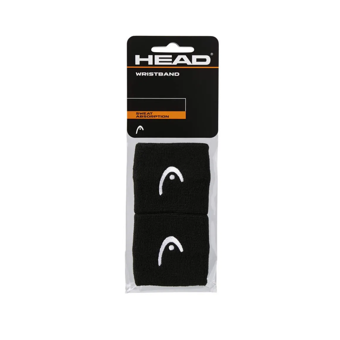 Head Wristband 2,5' Schweißband schwarz 2er
