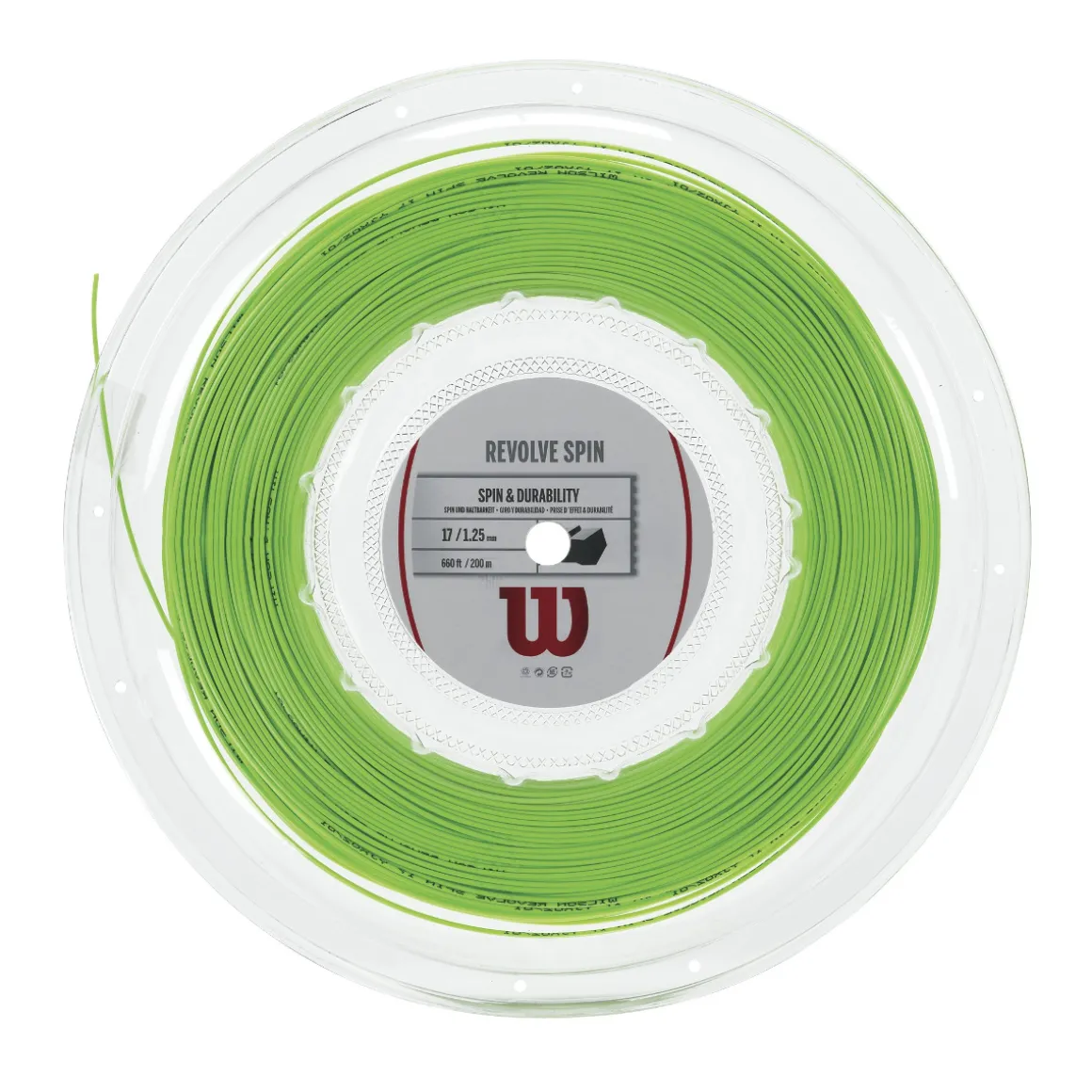 Wilson Revolve Spin Saitenrolle grün 200m