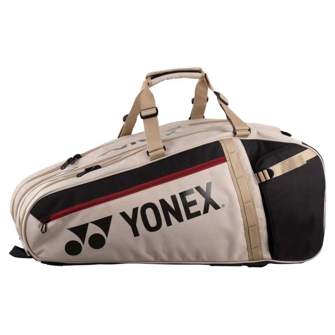 Yonex Gearlogic Racquet Bag 12 Pack beige Tennistasche