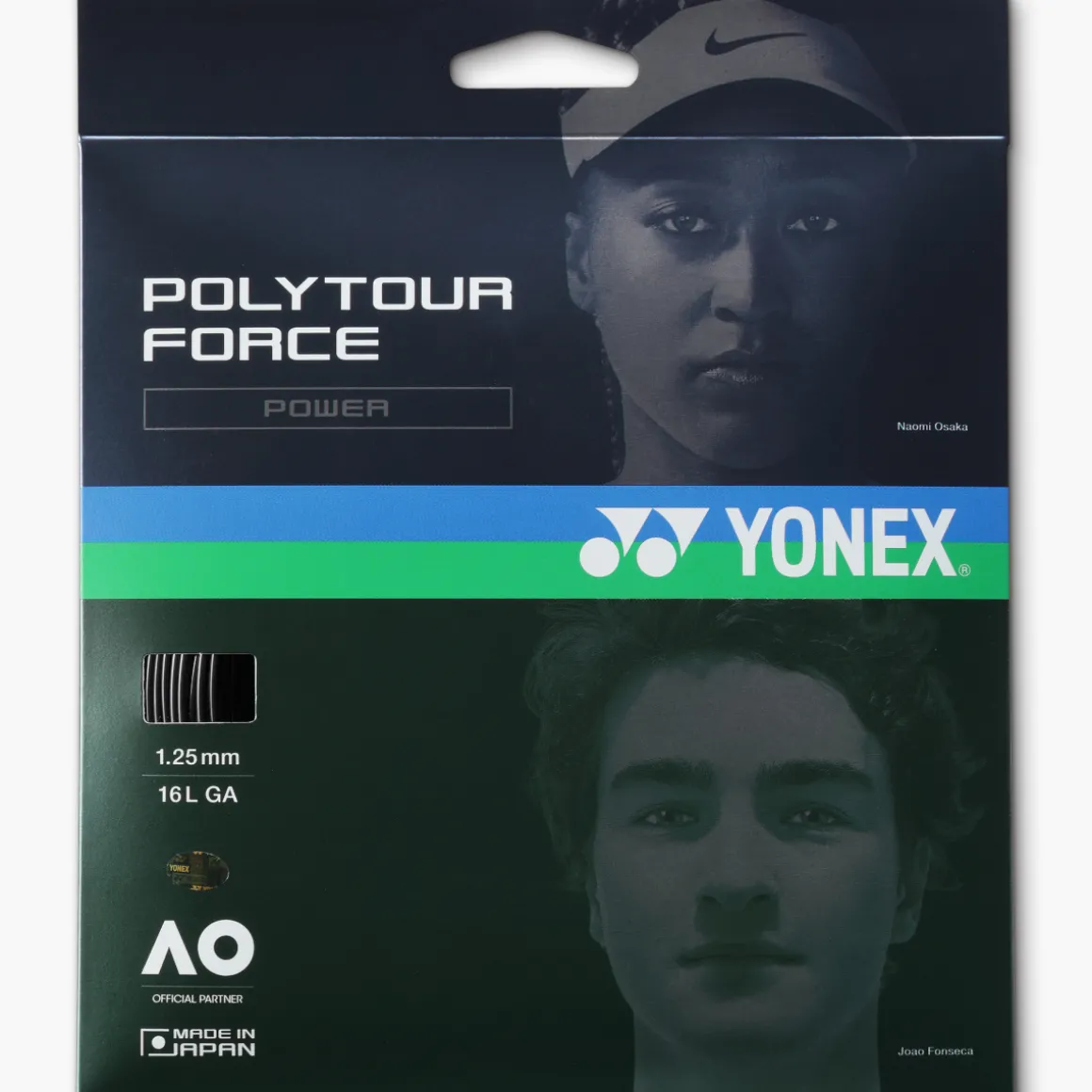 Yonex Poly Tour Force schwarz 1.25 Single Set